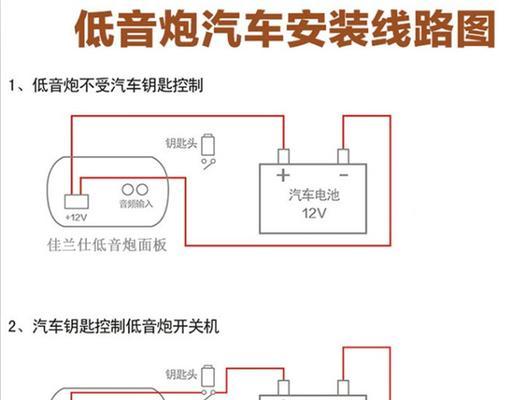 音响蓝低音炮的接线方法是什么？接线注意事项有哪些？  第2张