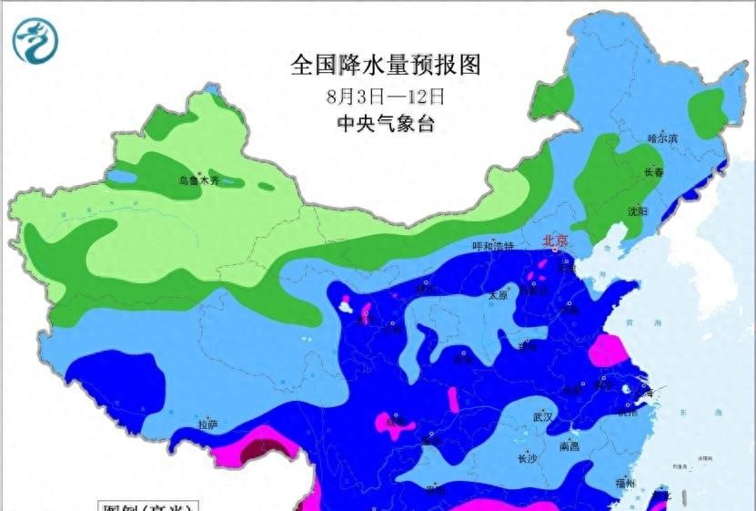 陕西省！明天8月4号，新一轮降雨中心已定，大雨暴雨分布如下！  第1张